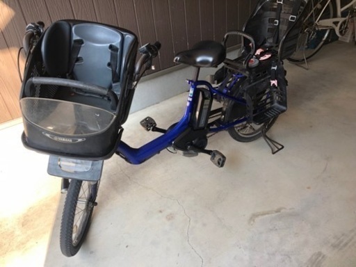 ☆3人乗り電動アシスト自転車［少々難あり］ブルー