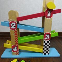 木製 玩具 おもちゃ 車 カー スロープ