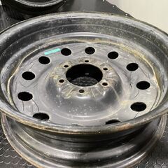 三菱 旧パジェロ V16 ミリタリー 純正スチールホイール 18インチ 6J6HPCD139.7約±0 希少 自衛隊 73式 トラック　(MHC026)の画像