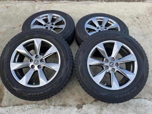 235/65R18レクサスRX200t.300.450h用スタッドレス純正アルミセット中古品