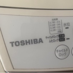 東芝　洗濯機　4.2kg 室内使い　の画像