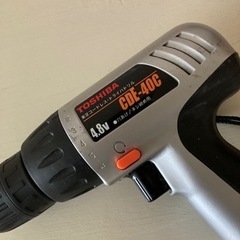 激安★日本製★東芝　コードレス　ドライバードリル　CDE_40c 本体&電源充電コードセットの画像