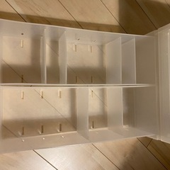 ★お取引中★無印良品　収納ケース引出し式　2段　の画像