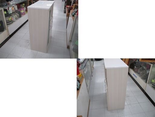 ミドルレンジボード 幅75×奥行39.5×高さ105ｃｍ キッチン収納 収納家具 家具 苫小牧西店