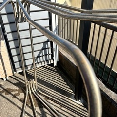 ダブルサイズ可能　屋外布団干し　扇型　物干し洗濯物干し