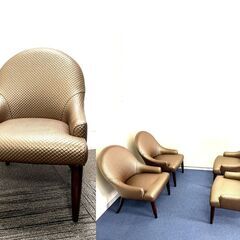美品！カーディナル　桜屋工業　ラウンジチェア　4脚セット　ロビー...