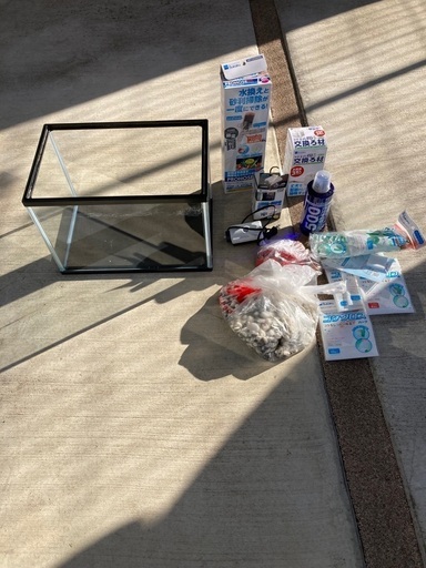 小型水槽　飼育セット一式