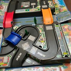 トミカ　おでかけ立体マップ　青　絶版品の画像