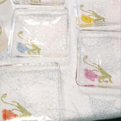来客用に🥤ひと口ビールグラスセット未使用品　グラスとおつまみ小皿のセットの画像