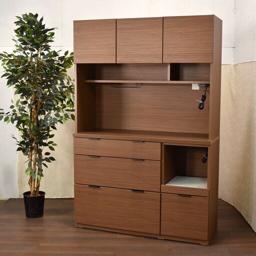 『美品』ニトリ　食器棚 + 家具転倒防止器具2個 新品・未使用】NITORI ニトリ 家具転倒防止器具［ホールド］2個