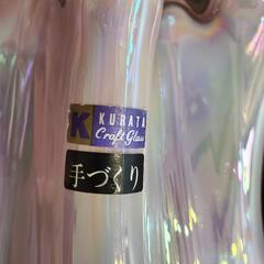 花瓶 KURATAクラフトガラス 手作りの画像