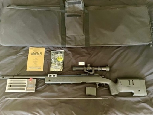 【東京マルイ】M40A5 スコープ付き ガンケース付き エアガン サバゲー スナイパーライフル