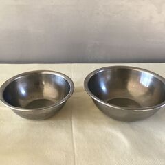 訳あり　調理ボウル　ステンレス　ボール　2個　15㎝　18㎝
