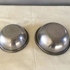 訳あり　調理ボウル　ステンレス　ボール　2個　15㎝　18㎝の画像