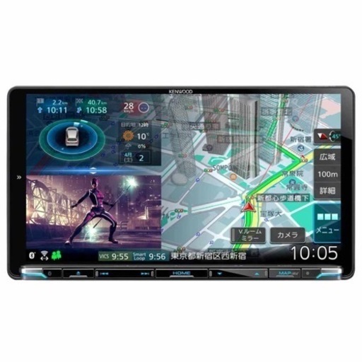 値下げしました！新品！未使用！　カーナビ ケンウッド 彩速ナビ MDV-M909HDL