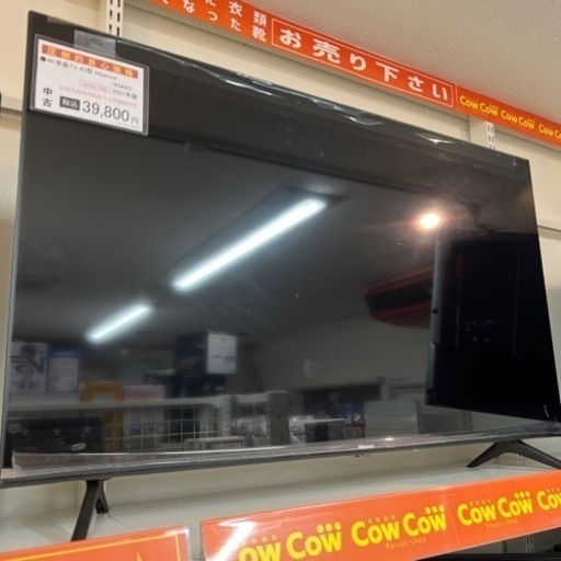 4K液晶テレビ 43型 ハイセンス 43A6G 2021年製　Netflix対応
