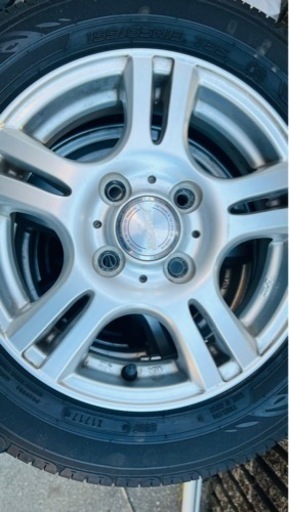 ウェッズホイール付き 155/65R13 13インチタイヤ4つ