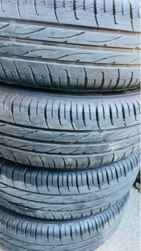 ウェッズホイール付き 155/65R13 13インチタイヤ4つ