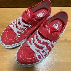 VANS レッド 21cm