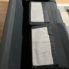 《お譲りします》3人掛けソファー　黒《引き渡し限定》の画像