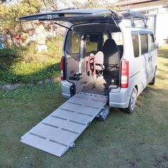 【車中泊ベッドキット付】スズキ エブリイ ワゴン DA64W キャンパー＆車いす移動車  車検満タン令和8年1月  スローパーの画像