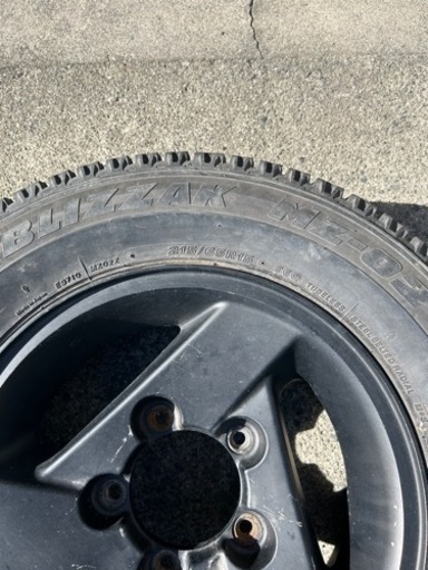 125/65R15 ブリザック　4本セット　pcd139  5穴