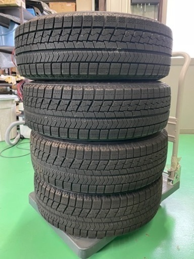売却御礼 【14x5.5J +45 100 4H】ブリジストン ブリザックVRX★175/65R14★+スティールホイール★+キャップ 4枚