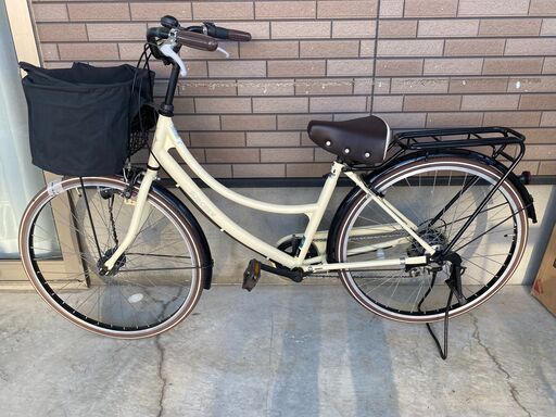 ママチャリ　SUBCREW　アイボリー　 26インチ　変速付き　＃37230-2-010