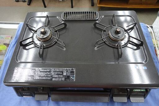 ガステーブル 2019年製 パロマ PA-S42B LPガス用 幅59㎝ ガスコンロ 左強火 水無し片面焼き 西岡店 