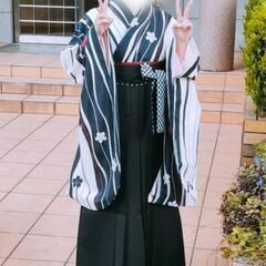 【お譲り先決定】卒業式 袴4点セット　袴　二尺袖着物　半幅帯　長襦袢