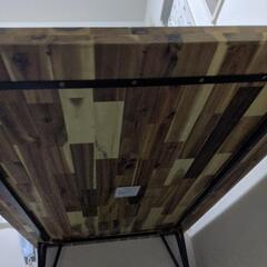新春期間限定値下げ!!テーブル　天然木　135cm×80cnの画像