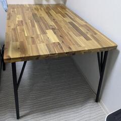 新春期間限定値下げ!!テーブル　天然木　135cm×80cnの画像
