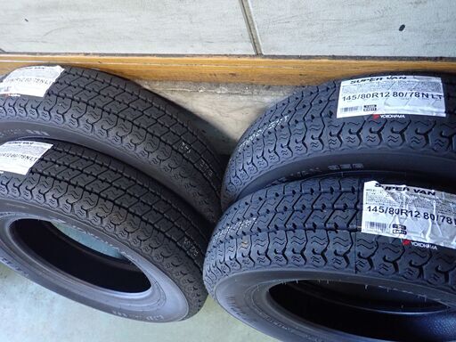 【お取引決定！】★新品145/80R12 80/78N Y356 TL 4本セット!工賃込み17,000円！在庫処分4本！軽トラ・軽バ