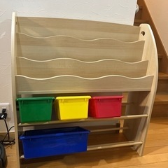 子供用本棚、おもちゃ整理家具