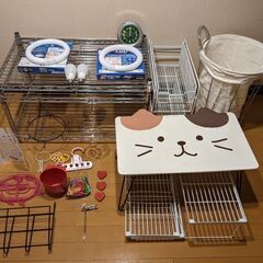 ルミナススチールラック＋生活雑貨いろいろ24点位