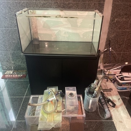 水槽セット　台座付き