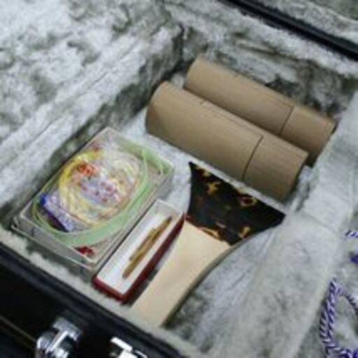 ジャンク 三味線 ハードケース付き 太棹 丸打胴 東サワリ装備 文化譜譜尺(ツボシール)付き 皮ヤブレ 現状販売 札幌市 清田区 平岡
