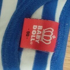 BABYDOLL/ベビードール☆ボーダーロンT[９０サイズ]の画像