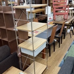 KK-63【新入荷　リサイクル品】無印良品　タモ材　ステンレスユ...