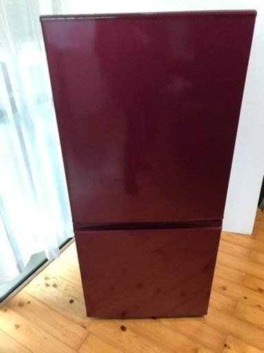 【決まりました】AQUA アクア 2ドア 冷蔵庫 157L AQR-16E 2016年製 赤 レッド 一人暮らし 大きめ冷蔵庫