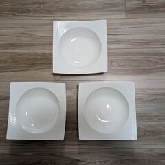 ウェッジウッド エスリアル101 スクエアボール 23cm 3枚 スープスクエア【中古】WEDGWOODの画像