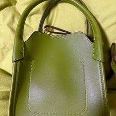 【お話し中】DATURA 2wayミニショルダーバッグ　うぐいす色の画像