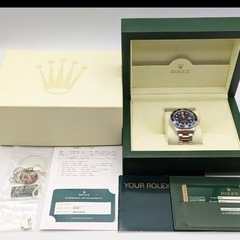 j811501 ロレックス ROLEX 16613 サブマリーナデイト ブルー 青サブ コンビ パープル 腕時計 自動巻き 時計 メンズ 箱付き 文字盤 中古品の画像