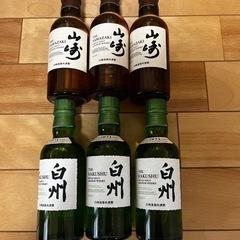 サントリーシングルモルトウイスキー 山崎  白州　180ml 6...