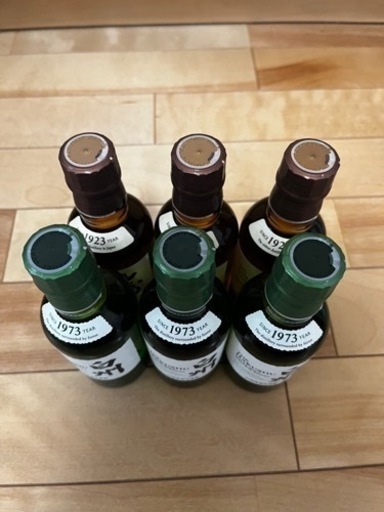 サントリーシングルモルトウイスキー 山崎  白州　180ml 6本セット