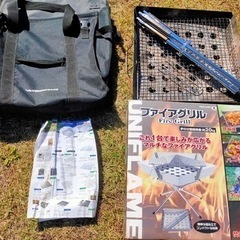 焚き火台と陣幕をセットでの画像