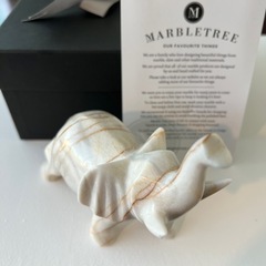 ぞう　オブジェ　置物　大理石　風水パワー  プレゼントの画像