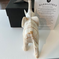 ぞう　オブジェ　置物　大理石　風水パワー  プレゼントの画像