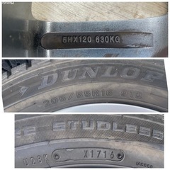 SPORT TECHNIC ホイール 4本 16インチ 7JJ+35/5H-PCD:120 /DUNLOP