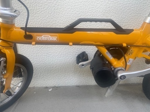 OUTRUNK 電動付き折りたたみ自転車(今週中までお値下げ！)